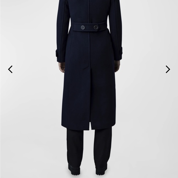 Mackage Women's Elodie Military Coat in Navy - Picture 6 of 7